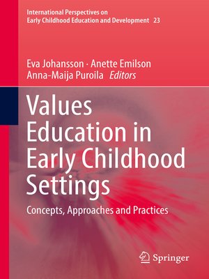 cover image of Values Education in Early Childhood Settings